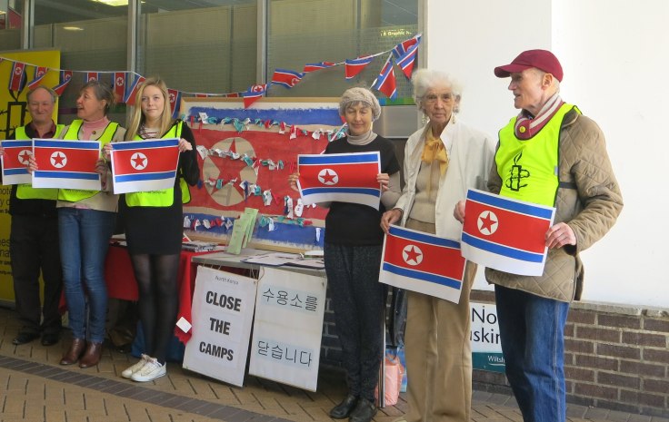 Group members at the North Korean signing